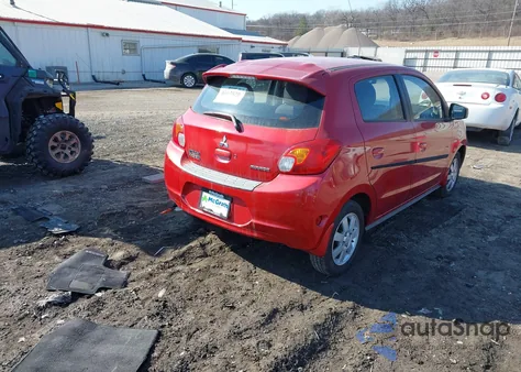 2014 Mitsubishi Mirage Es z USA, uszkodzony, nr VIN ML32A4HJ9EH018583